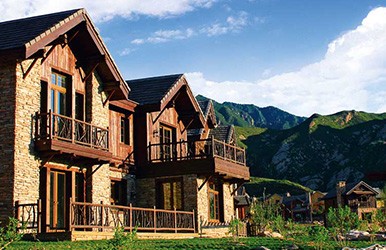 輕型木結構旅游景區房屋建設